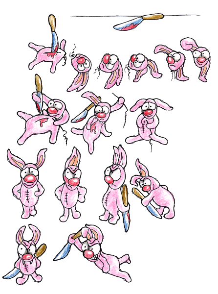 b&ouml;ses M&auml;dchen, boeses Maedchen, b&ouml;ser Hase, boeser Hase, b&ouml;se, boese, bad Girl, bad rabbit, revenge, Rache, Meckie Messer, Gewalt ist keine L&ouml;sung, Amelie, comicfilm, mauseb&auml;ren, mausebaeren, mauseb&auml;r, mausebaer, mauseb&auml;rchen, mausebaerchen, b&auml;ren, baeren, b&auml;r, baer, bear, Christine Dumbsky, comic, comics, merchandising, mascott, maskottchen, komiks, kinder comics, kinderkomiks, comics for children and adults