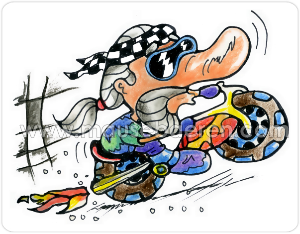 motorradfahrer, motorrad, biker, bike, mausebaeren, design by Christine Dumbsky