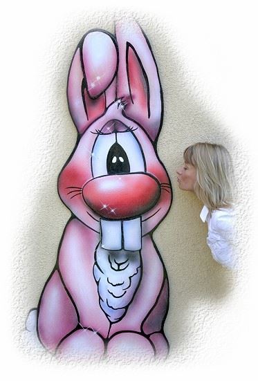 superhase, hase, hasen, rabbit, h&auml;schen, haeschen, karnickel, hasi by Christine Dumbsky