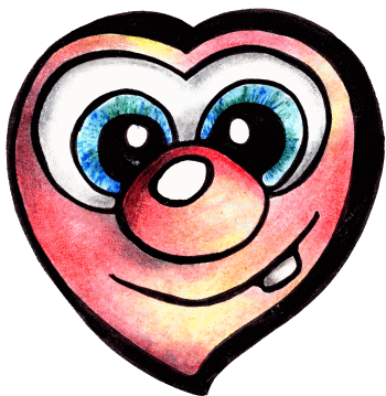 Herzen, Herz, Comicherzen, comicherz, Heart, hearts, love hearts, liebesherzen by Christine Dumbsky