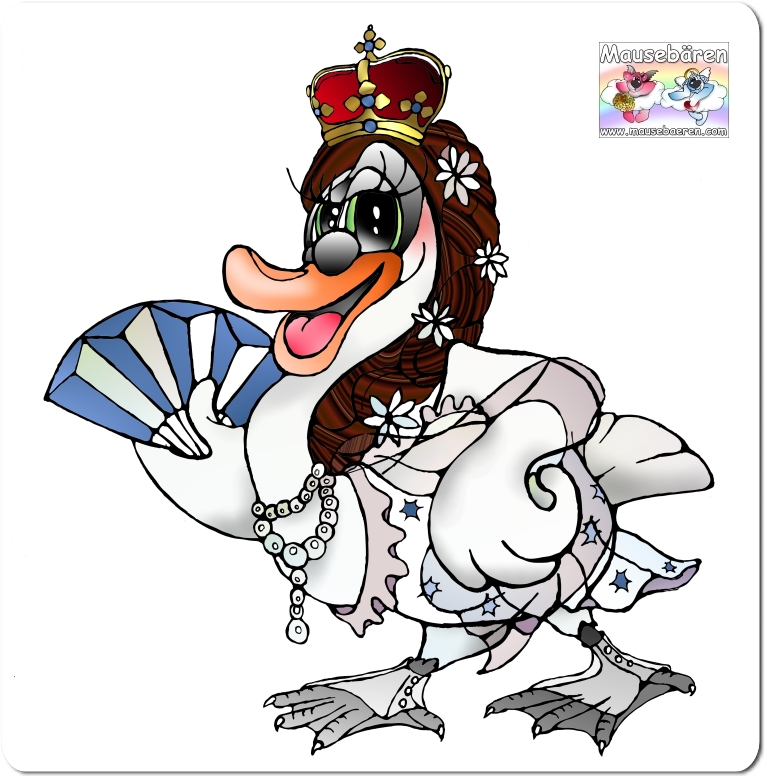 Sissi-schwan, sissi, kaiserin von sterreich als Schwan comic fr werbung, Wiggertours, schwan, schwne, schwaene, comicgestaltung, produktmaskottchen,maskottchen, mascotchen, maskotchen, firmen logo, logoentwicklung, logogestaltungm, design, Produktplacement mit Comics, comic, komik, komiks von Christine Dumbsky, 