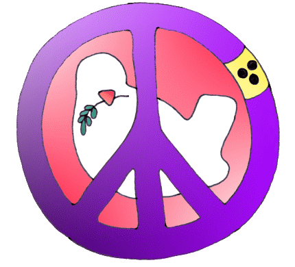 Woodstock, woodstocklogo, woodstocktaube, friedenstaube, peace dove, love, peace, music, rock and roll, Headbang, headbanger, Teufelfinger, Teufelzeichen, Musiker, Musik, Rock, Roll, Heavy Metal, heavymetal, comics, comic, kinderkomiks, kindercomics by Christine Dumbsky