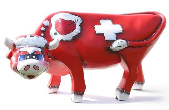 eine Zwirbelskulptur gibt es ebenfalls bereits,  ungef&auml;hr so gross wie eine halbe echte Kuh ;-))
